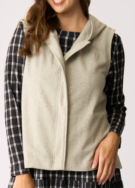 FOIL (LN) "Wool the world" vest - Silver/grey! 14