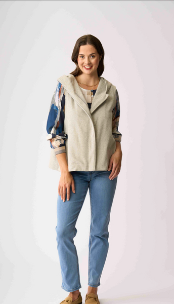 FOIL (LN) "Wool the world" vest - Silver/grey! 14