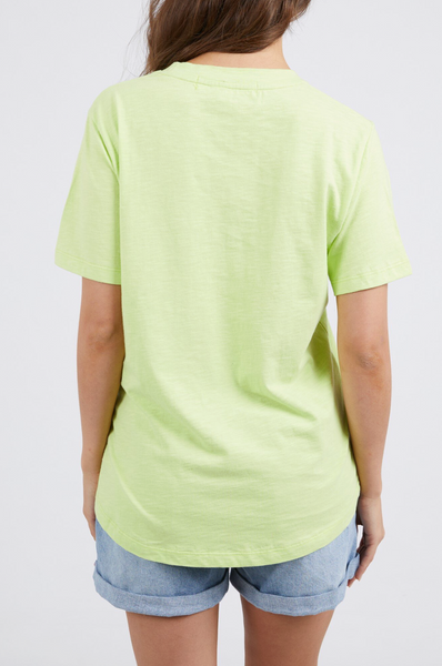 ELM (LN) "Belles fleurs" print tee - Keylime! 8-10