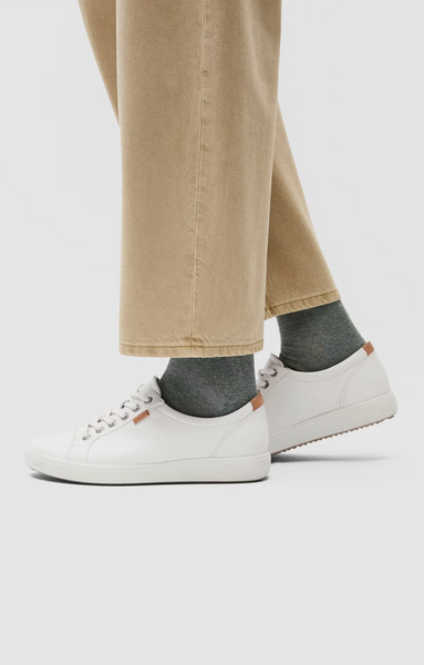 ECCO (LN) Soft 7 leather sneakers - White! 40