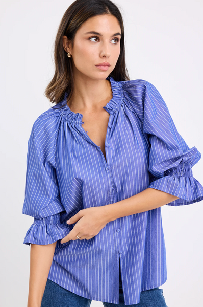IVY + JACK "Noetic" blue stripe blouse! 12