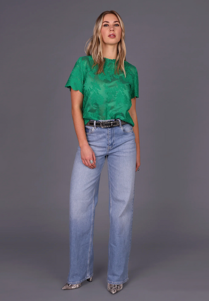 STORM (LN) Embroidered rush top! 16