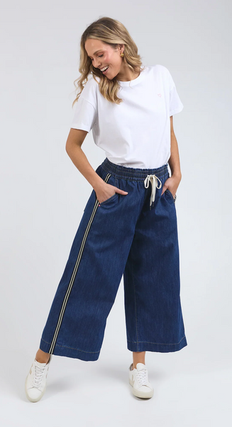 ELM "Greta" wide leg side tape jeans! 16