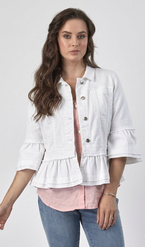 VASSALLI - Frill trim denim jacket! 16