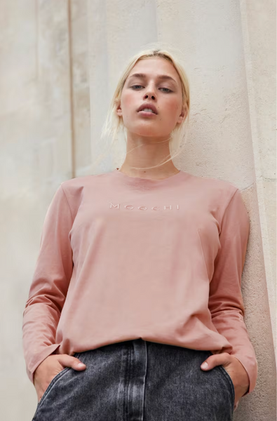 MOOCHI 6&7 "Classic mode" L/S tee - Blush! 14
