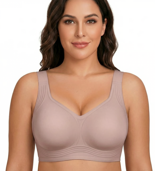 BOD CURVEN (BN) Wire free seamless jelly bra! L