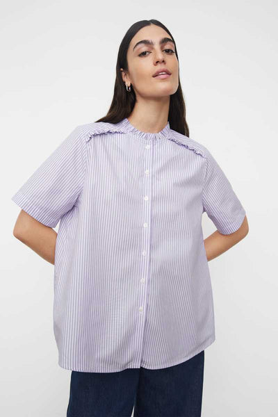 KOWTOW - Lilac stripe Lucie s/s shirt! 12