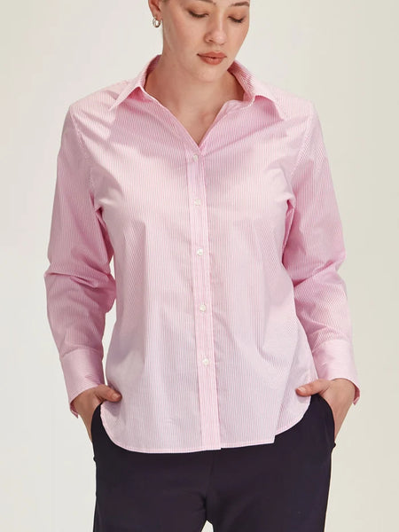 SILLS (LN) Princeton pink stripe shirt! 14