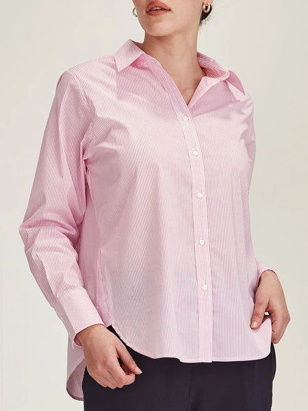 SILLS (LN) Princeton pink stripe shirt! 14