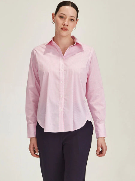 SILLS (LN) Princeton pink stripe shirt! 14