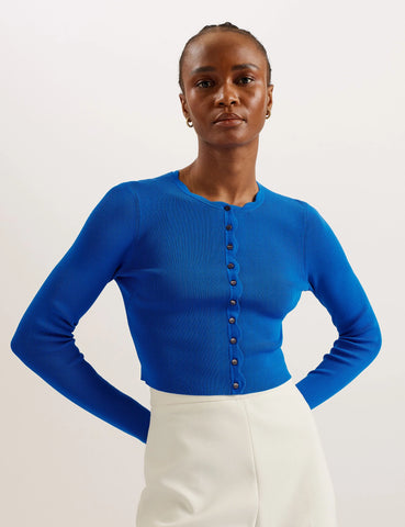 TED BAKER (LN) "KKLara" Scalloped trim cardigan! 8