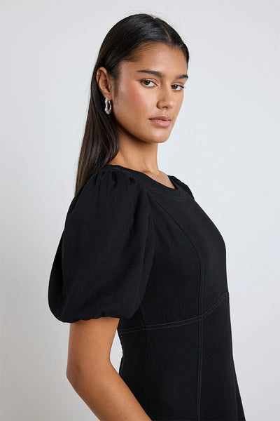 STORIES BE TOLD (BN) "State" linen blend midi dress! 10
