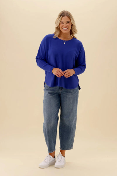 SUNDAY BOHO (LN) Louie knit top - Cobalt! 12-14