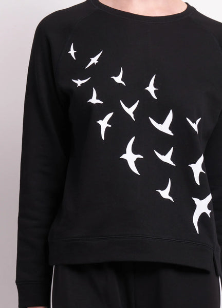 FOIL (LN) Added fun flock of birds sweater! 16