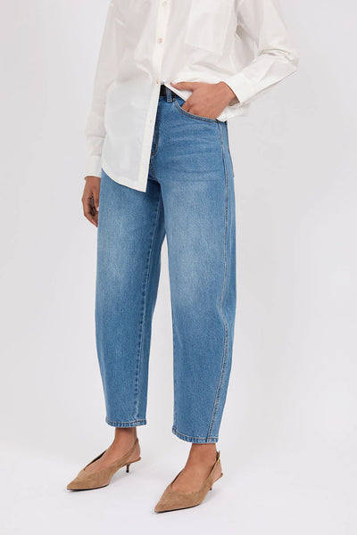MARLOW - Organic cotton barrel leg jean! 12