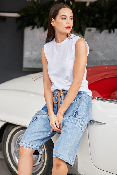 M.A DAINTY "Trucker" zip off jeans! 12-14