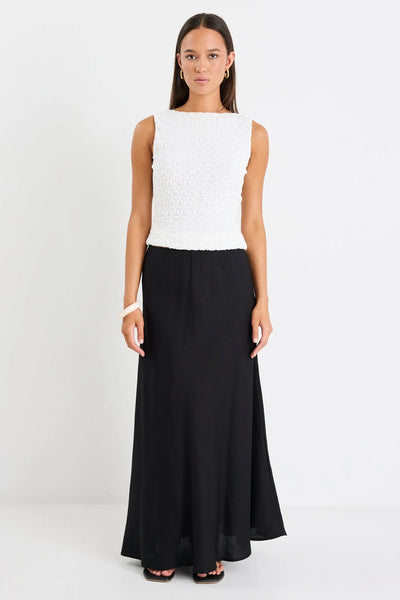 RE:UNION "Lagos" Linen blend maxi skirt! 12