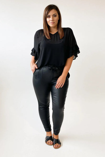 WAKEE - Alex tie front coated jeans! 12