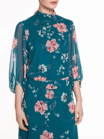 VERONIKA MAINE (AU) Watercolour floral cropped blouse! 14