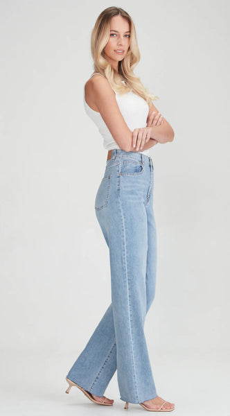 WILDPAIR (JUNKFOOD) High rise wide leg Camden jean! 14