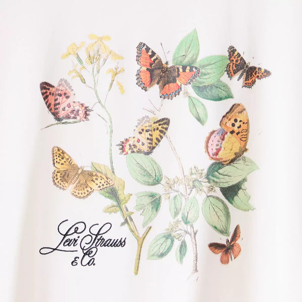 LEVI'S (LN) Butterfly + floral print tee! 8-10