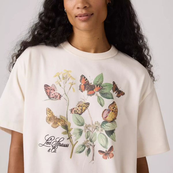 LEVI'S (LN) Butterfly + floral print tee! 8-10