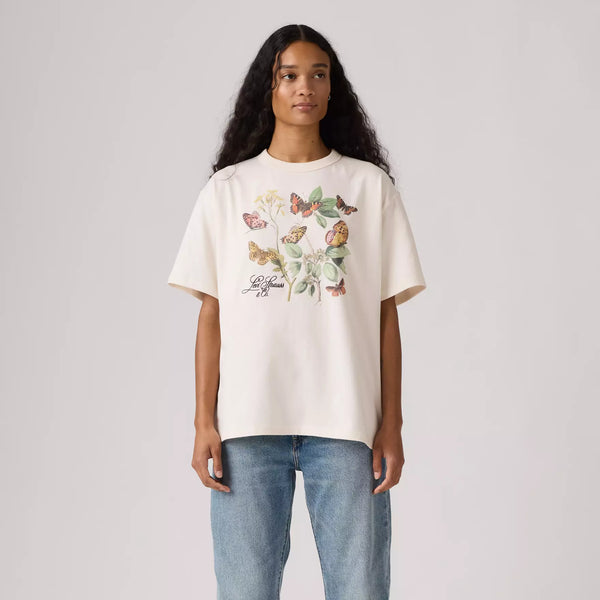 LEVI'S (LN) Butterfly + floral print tee! 8-10