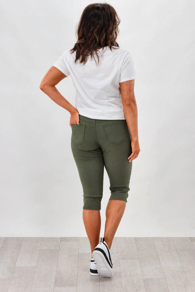 WAKEE (BN) "Mandy capri" khaki pant! 8