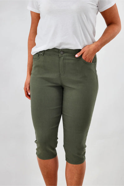 WAKEE (BN) "Mandy capri" khaki pant! 8