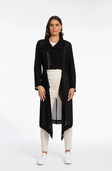 LAB (NZ) Arctic whisper viscose sheer jacket! 12