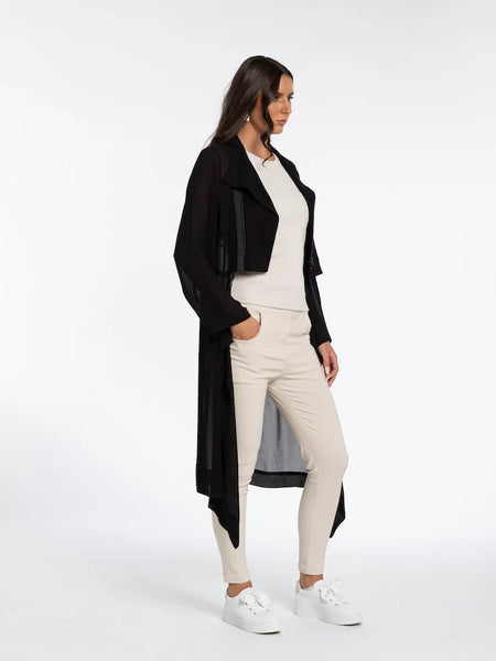 LAB (NZ) Arctic whisper viscose sheer jacket! 12