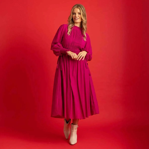 AUGUSTINE (LN) Clementine maxi dress - Fuchsia! 14