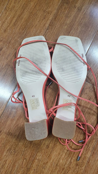 SOL SANA - Sonia wrap heels - Peach! 42