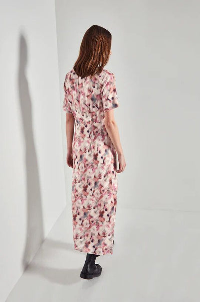 JULIETTE HOGAN (NZ) Carmela viscose/silk maxi dress - Blur print! 10