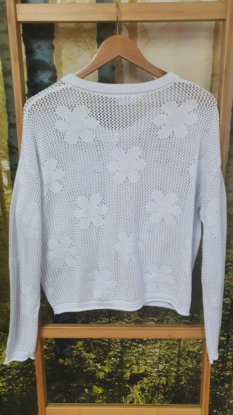 FOIL - Open knit floral cardigan! 16