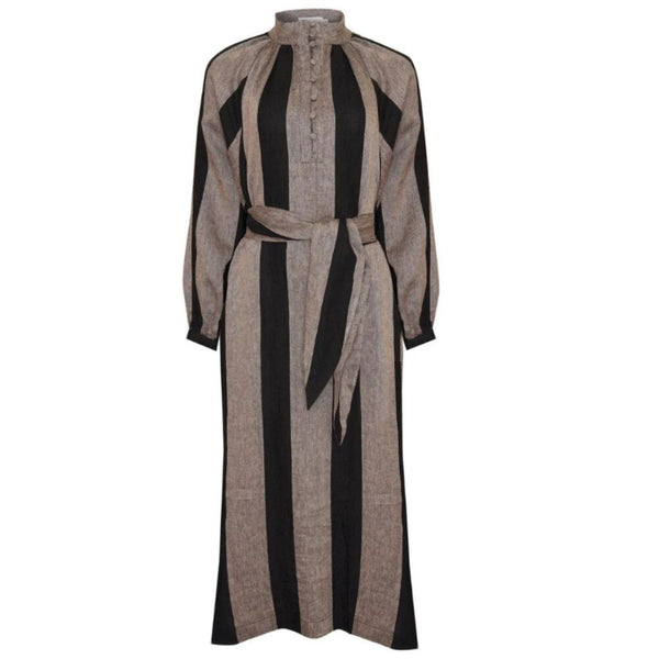 ZOE KRATZMANN - Linen Import dress - Black/stone! 12-14