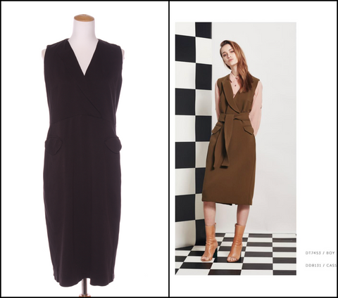 GREGORY (NZ) Cassia midi dress - Black! 14