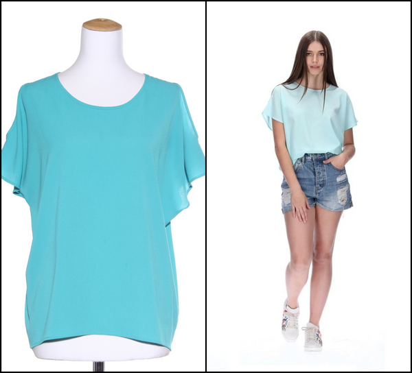 PRETTY BASIC By Augustine - Victor tee - Teal! 12