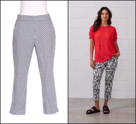 NEWPORT - Carson 7/8 pull on printed pant! 14