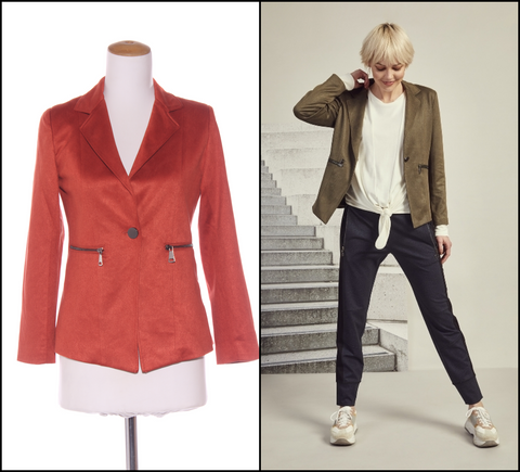 MADLY SWEETLY (LN) So swayed blazer! Rust 8