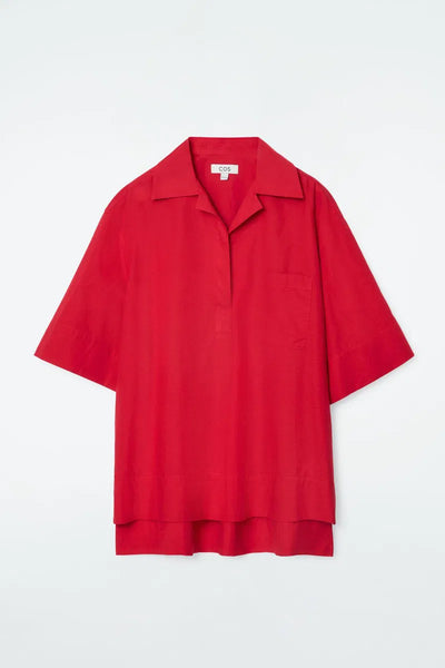 COS - Cotton/linen resort s/s shirt! 14-16