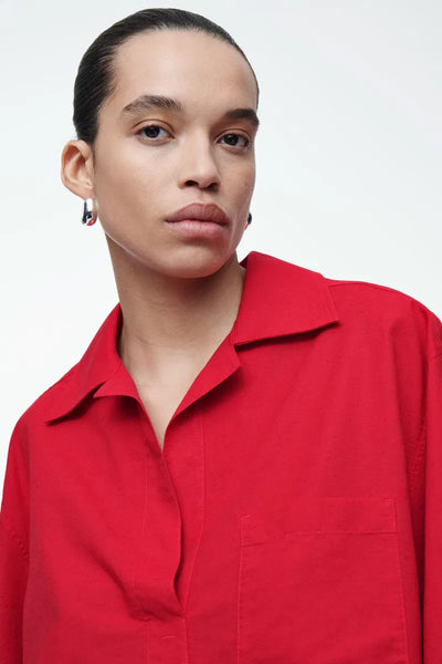 COS - Cotton/linen resort s/s shirt! 14-16