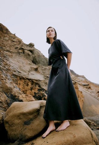 MOOCHI (BN) "Eclipse" organic cotton midi dress! 8-12