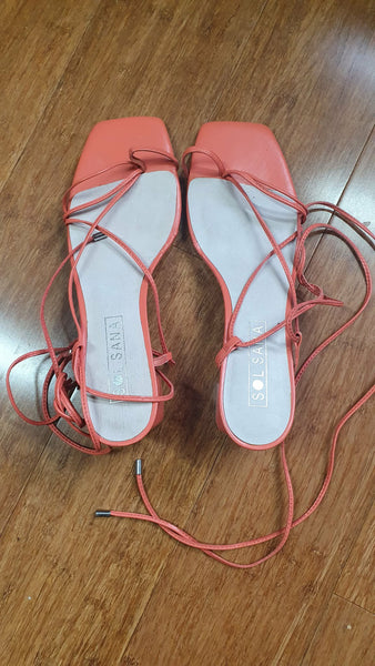 SOL SANA - Sonia wrap heels - Peach! 42