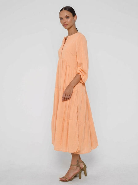BLAK LUXE - Harlowe tiered cotton voile midi dress! 14