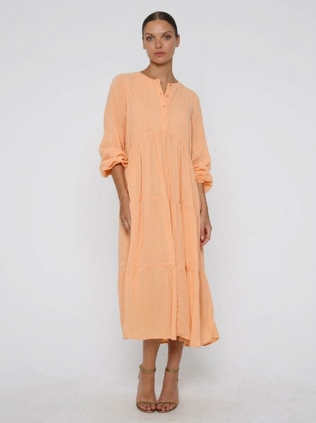 BLAK LUXE - Harlowe tiered cotton voile midi dress! 14