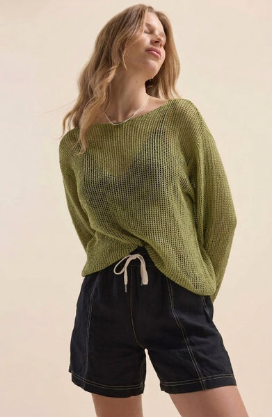 ELEMENTARY by MAX- Linen meshknit sweater! 14