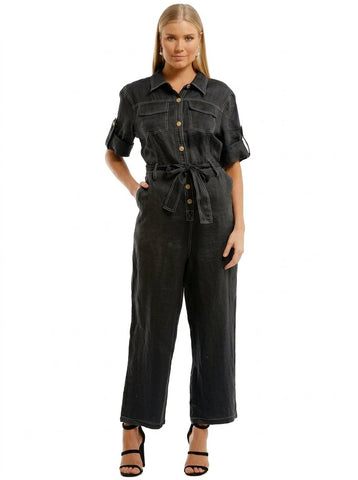 GORMAN "Sahara" ramie belted jumpsuit! 8