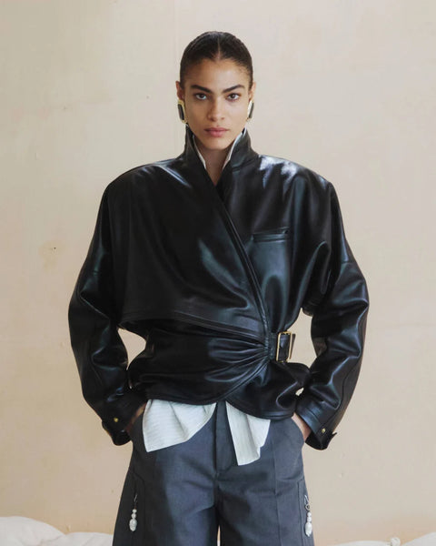 DARKPARK (LN) ITA - Cindy nappa leather contour jacket! 10-12