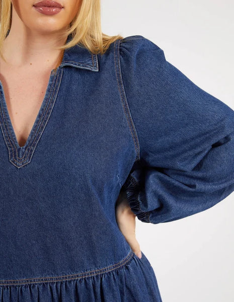 ELM - Josephine denim midi dress! 16